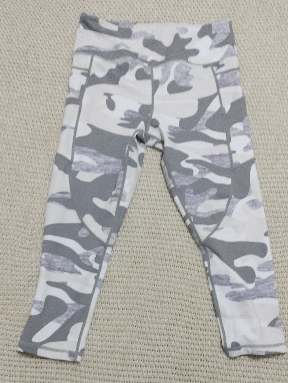 Zyia Active Gray and White Camo Leggings Women